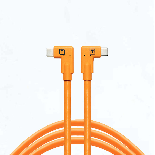 Кабель Tether Tools TetherPro USB-C to USB-C 4.6m Dual Right Angle Orange