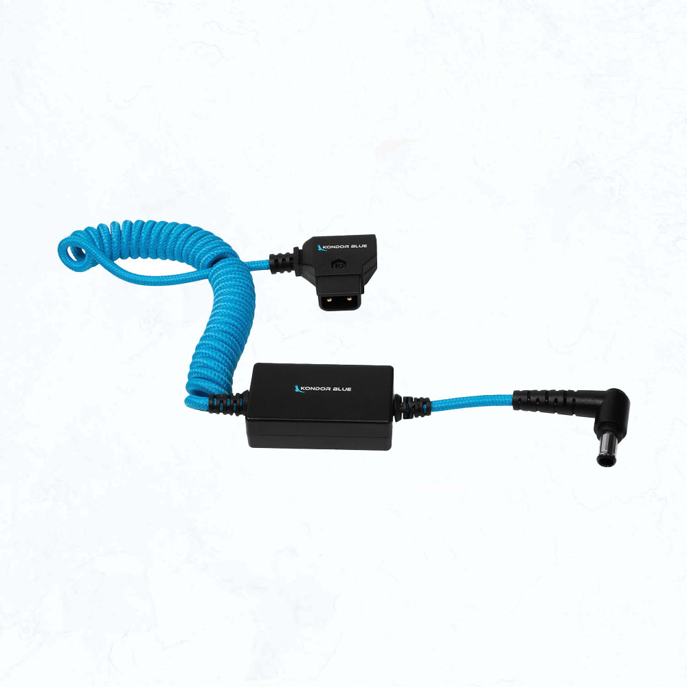 Kondor Blue D-Tap to 19.5V Regulated DC Coiled Cable for Sony FX9:FX6 Kondor Blue D-Tap to 19.5V Regulated DC Coiled Cable for Sony FX9:FX6